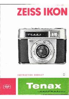 Zeiss Ikon Tenax Automatic manual. Camera Instructions.